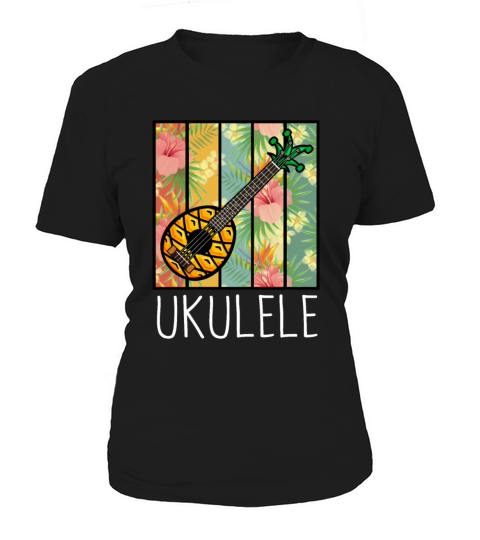 Vintage Ukuleles Hawaiian Uke Music Women's T-Shirt