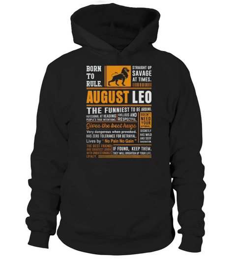 August LEO Born Hoodie Unisex