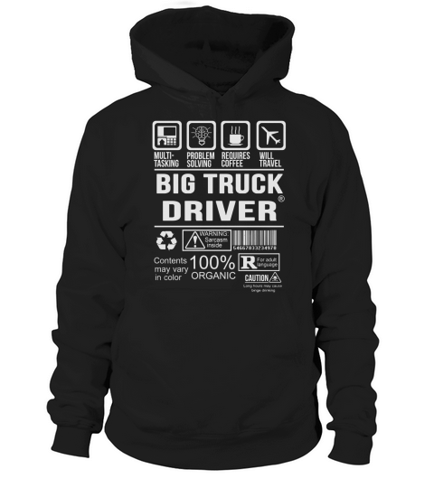 Big Truck Driver Hoodie Unisex