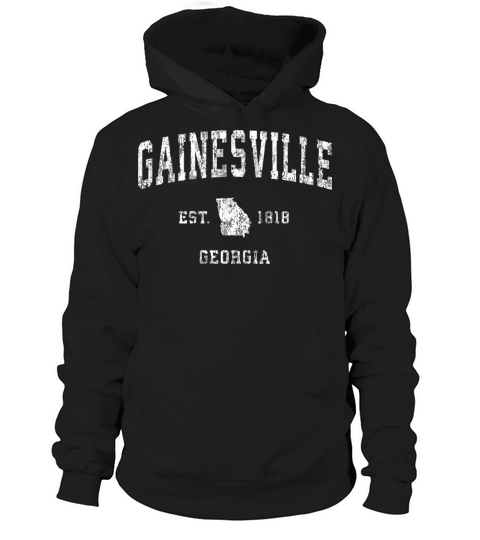 Gainesville Georgia Ga Vintage Athletic Sports Des Hoodie Unisex