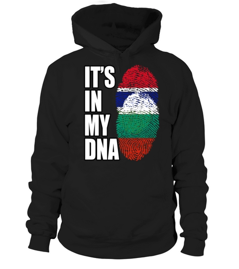 Gambian And Bulgarian Mix Heritage DNA Flag Hoodie Unisex