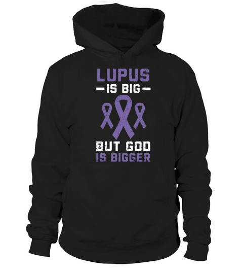 Lupus Awareness Purple Ribbon Autoimmune Disease Hoodie Unisex