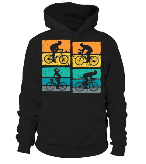 Road Bicyclist Retro Vintage Cycling Hoodie Unisex