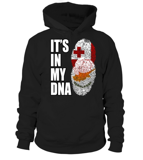 Tongan And Cypriot Mix Heritage DNA Flag Hoodie Unisex