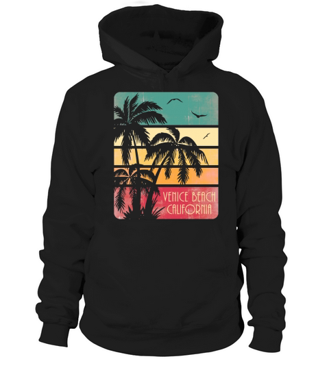 Venice Beach California Vintage Summer Hoodie Unisex
