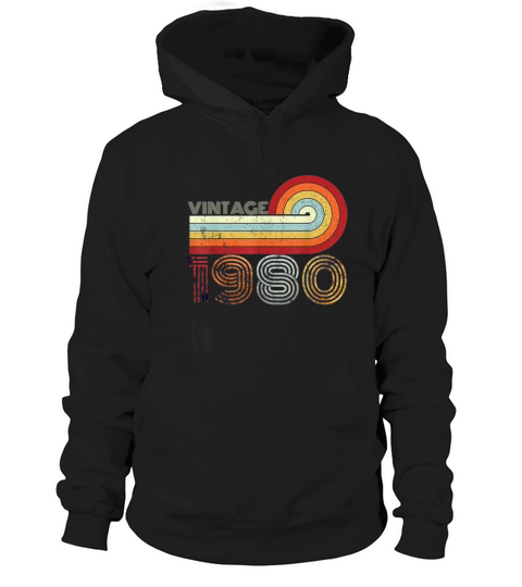 Vintage 1980 Hoodie Unisex