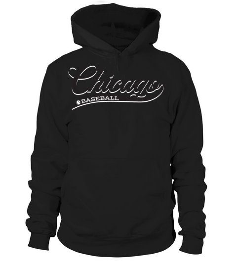Vintage Chicago script baseball Hoodie Unisex