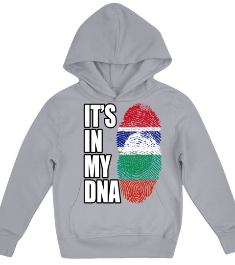 Gambian And Bulgarian Mix Heritage DNA Flag Kids Hoodie