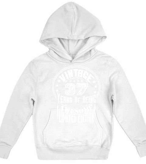 Vintage 37 Years Of Being Awesome Limited Edition Kids Hoodie