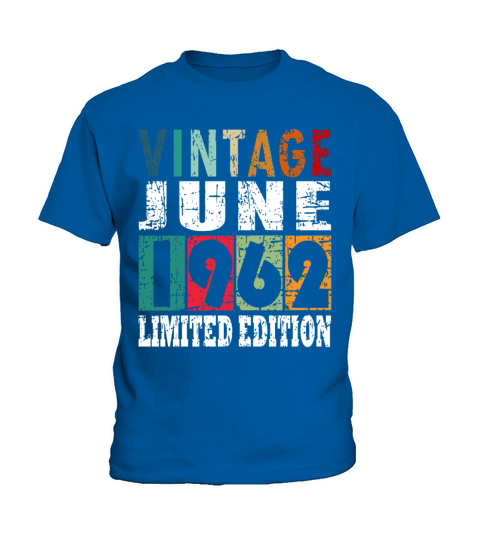 1962 vintage born in June gift Kids T-Shirt