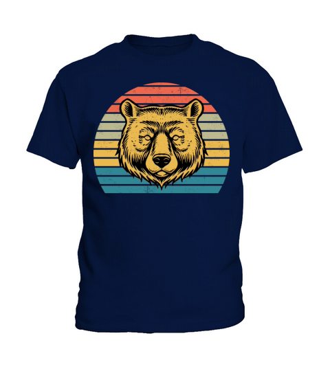 Bear Lover Gift Funny Retro Vintage Animal T Shirt Kids T-Shirt
