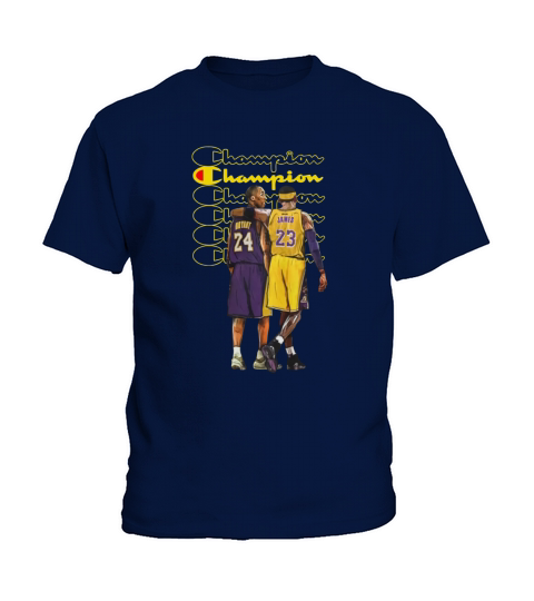 Champion Kobe Bryant and Lebron James Kids T-Shirt