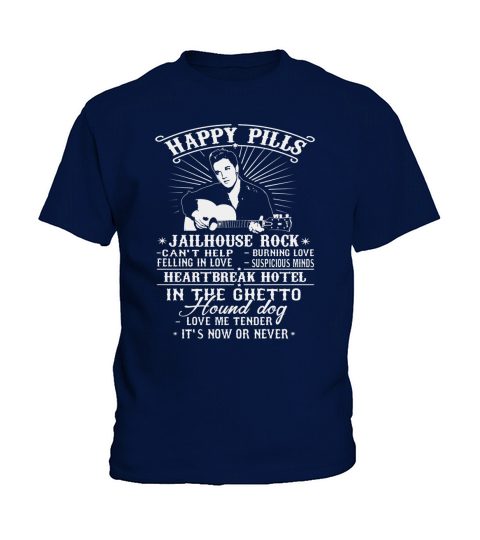 Elvis Presley-Happy Pills Kids T-Shirt