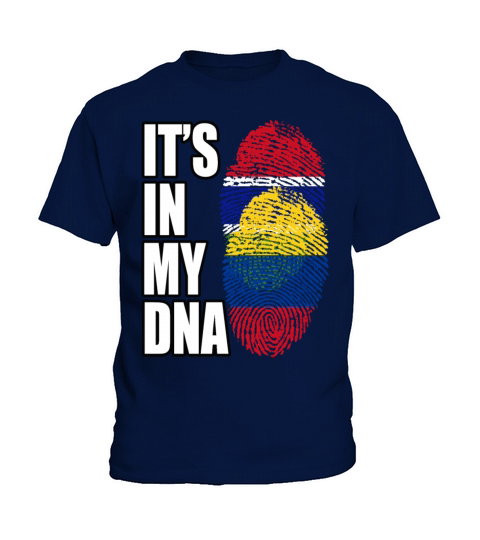 Gambian And Colombian Mix Heritage DNA Flag Kids T-Shirt