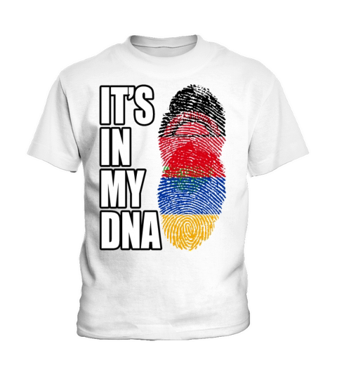 Malawian And Armenian Mix Heritage DNA Flag Kids T-Shirt