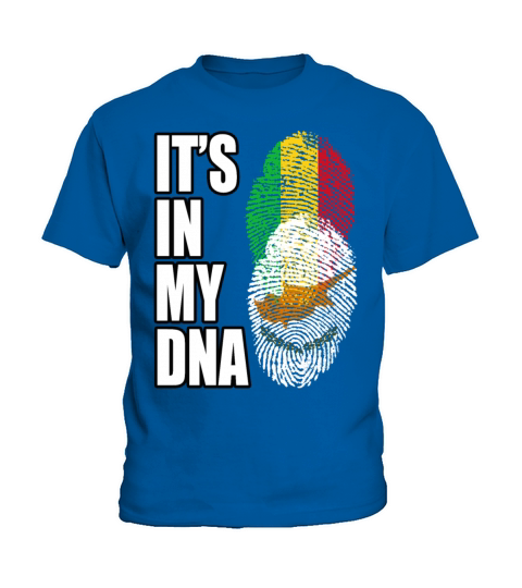 Malian And Cypriot Mix Heritage DNA Flag Kids T-Shirt