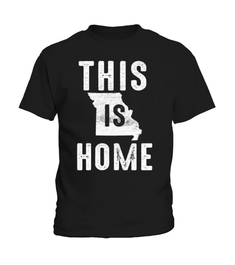 Map America US State Flag This Home Missouri Kids T-Shirt