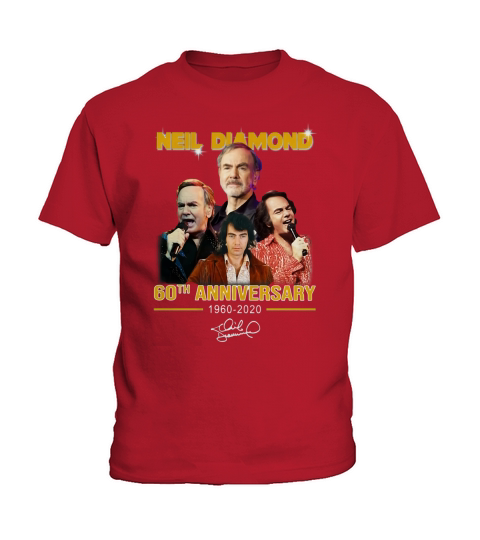 Neil Diamond 60th anniversary 1960-2020 signature shirt Kids T-Shirt