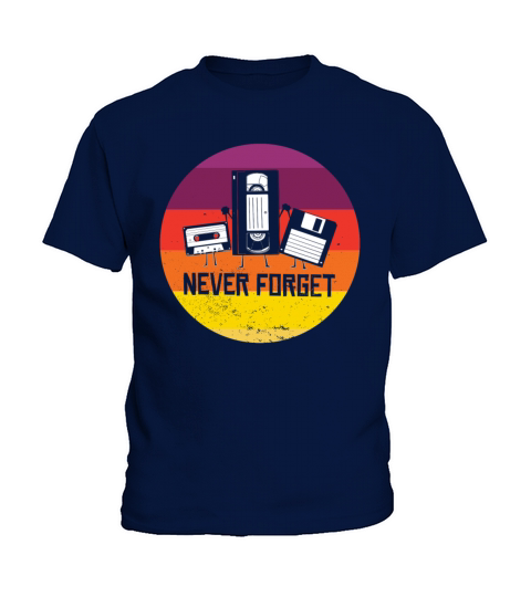 Never Forget Funny Vintage Cassette Tape Kids T-Shirt