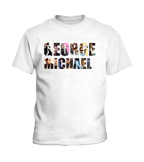Thank you for the memories George Michael 1963-2016 signature shirt Kids T-Shirt