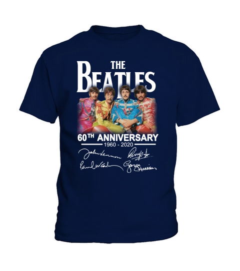The Beatles 60th Anniversary 1960 2020 Kids T-Shirt