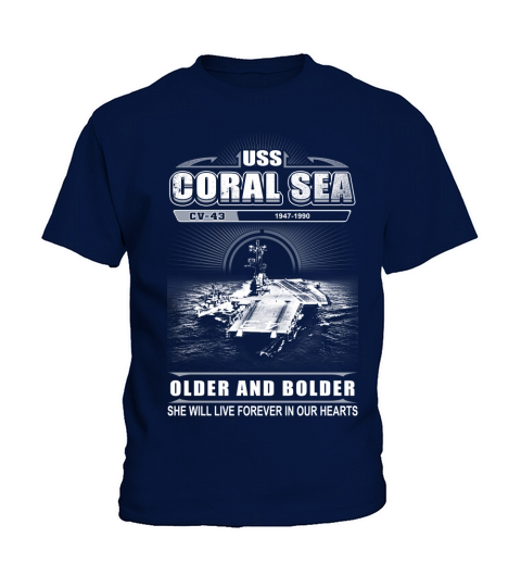 USS Coral Sea Kids T-Shirt