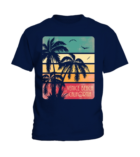 Venice Beach California Vintage Summer Kids T-Shirt