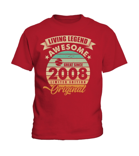 Vintaga 2008 Birthday Kids T-Shirt