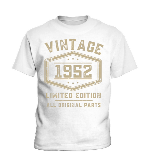 Vintage 1952 70th Birthday 70 Years Kids T-Shirt