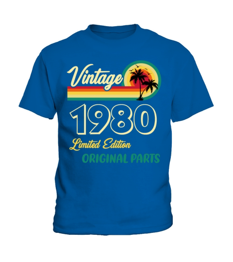 Vintage 1980 Limited Edition Original Parts Kids T-Shirt