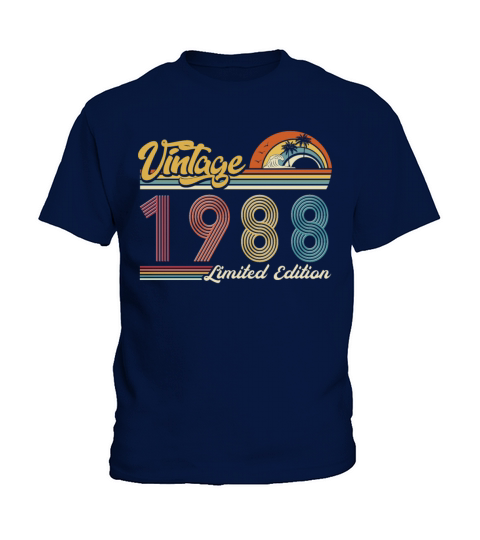 Vintage "Limited Edition" Vintage 1988 Birthday Kids T-Shirt
