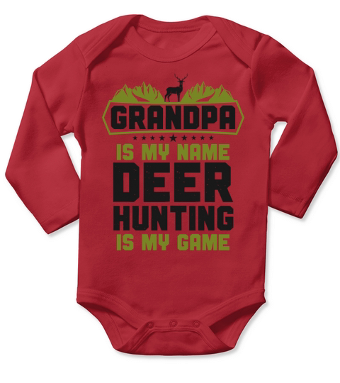 Buck Deer Hunting Hunter Long Sleeve Baby One-Piece