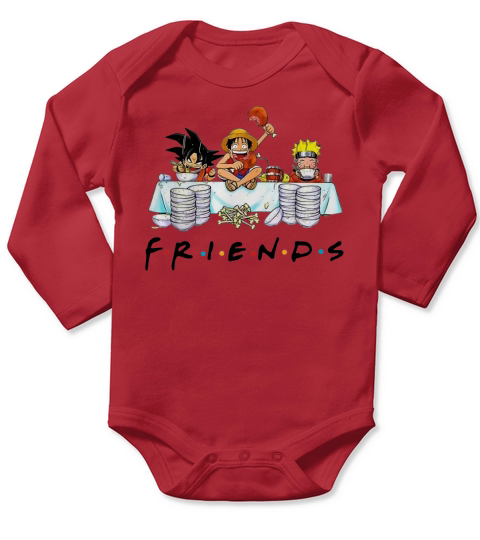Friends Son Goku Naruto Luffy Long Sleeve Baby One-Piece