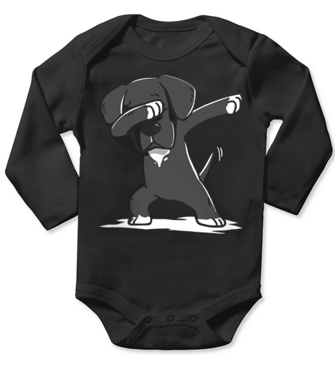 Great Dane Cute Dabbing T-Shirt Funny Dab Dance Gift Shirt Long Sleeve Baby One-Piece