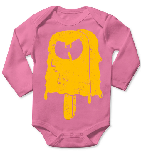 icecream wutang yellow Long Sleeve Baby One-Piece