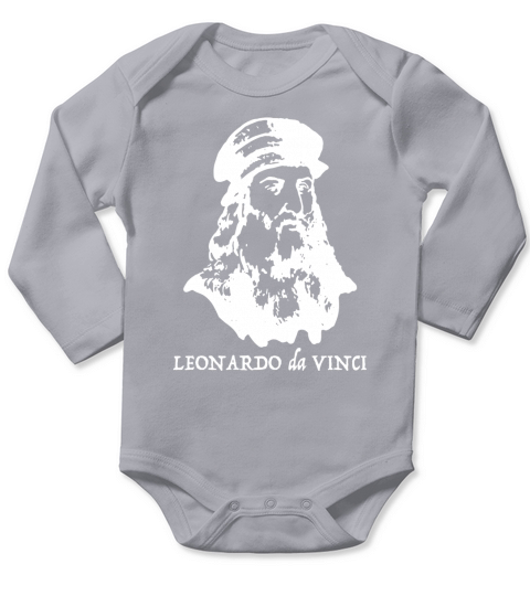 Leonardo da Vinci TShirt Tee Shirt T-Shirt Long Sleeve Baby One-Piece