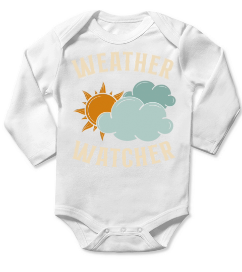 Meteorologist Weather Forecast Long Sleeve Baby One-Piece