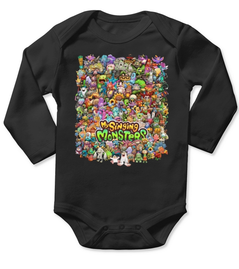 My Singing Monsters All Character shirt Long Sleeve Baby One-Piece