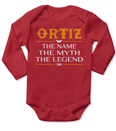 Ortiz Legend Name Ortiz  TeeForOrtiz Long Sleeve Baby One-Piece