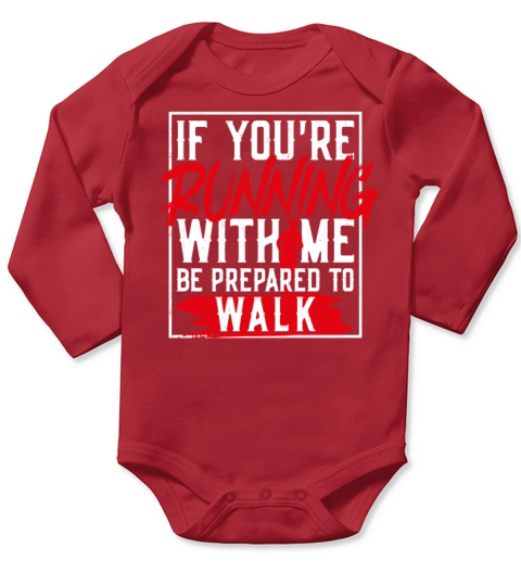 Running Runner Half Marathon Slow Long Sleeve Baby One-Piece