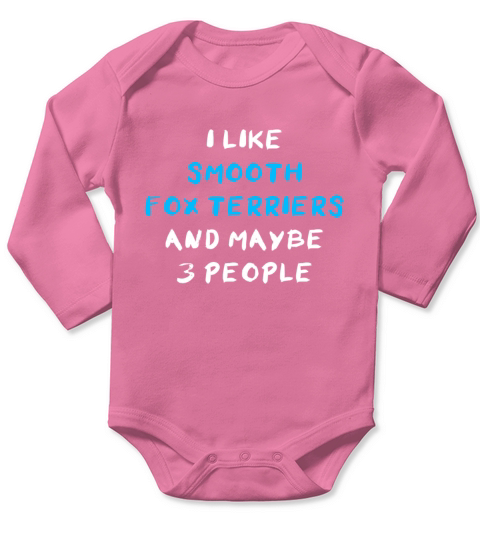 Smooth Fox Terrier Funny Long Sleeve Baby One-Piece