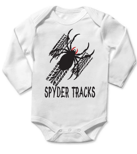 Spyder Tracks Long Sleeve Baby One-Piece
