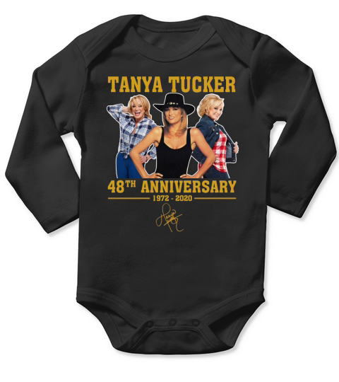 Tanya Tucker 48th Anniversary 1972-2020 signature shirt Long Sleeve Baby One-Piece