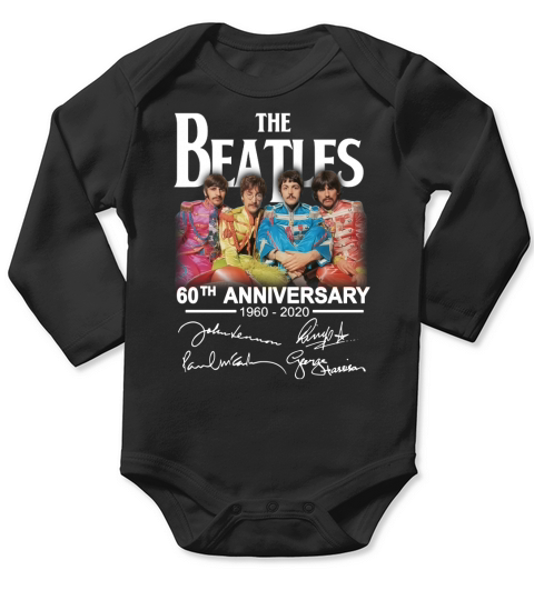 The Beatles 60th Anniversary 1960 2020 Long Sleeve Baby One-Piece