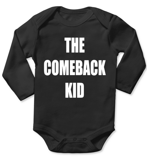 The Comeback Kid - Red Long Sleeve Baby One-Piece