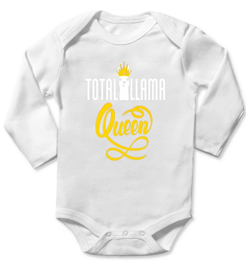 Total Llama Queen T-shirt Save the Drama for the Llama Tee Long Sleeve Baby One-Piece