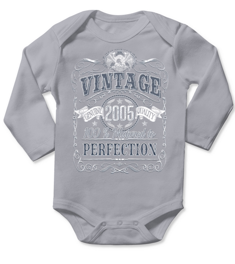 Vinage 2005 birthday year of birth 2005 gift Long Sleeve Baby One-Piece