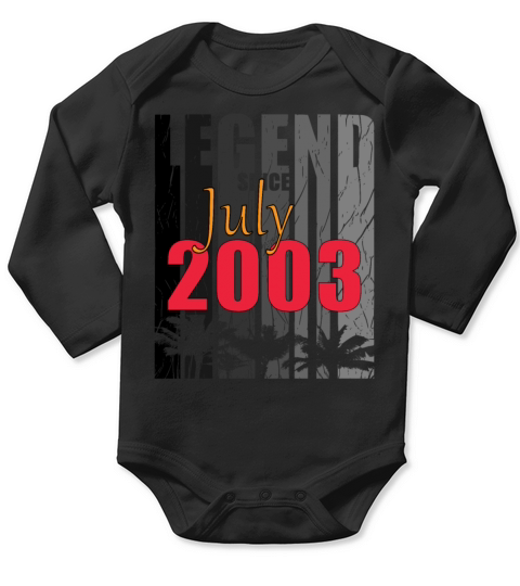 Year of construction 2003 July born gift idea Long Sleeve Baby One-Piece