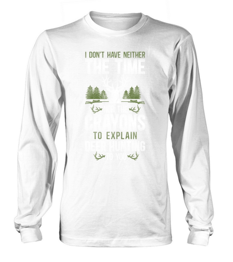 Buck Deer Hunting Hunter Vintage I Long sleeved Unisex