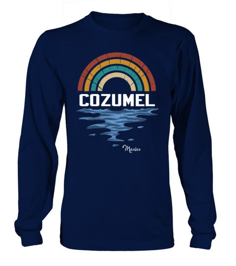 Cozumel Mexico Vintage Sunset Long sleeved Unisex